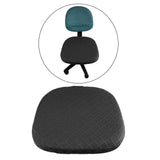 Maxbell Stretch Jacquard Computer Chair Seat Cover Durable Fabric Dark Grey