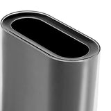 Maxbell Small Office Garbage Can Rectangle Wastebasket Thin for Hotel Office Black