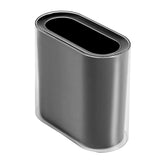 Maxbell Small Office Garbage Can Rectangle Wastebasket Thin for Hotel Office Black
