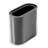 Maxbell Small Office Garbage Can Rectangle Wastebasket Thin for Hotel Office Black