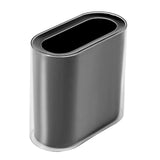 Maxbell Small Office Garbage Can Rectangle Wastebasket Thin for Hotel Office Black