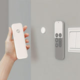 Maxbell Punch Free Router Fixer Circular Magnetic Receptacle Storage Wall Mounted white