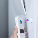 Maxbell Punch Free Router Fixer Circular Magnetic Receptacle Storage Wall Mounted white