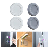 Maxbell Punch Free Router Fixer Circular Magnetic Receptacle Storage Wall Mounted white