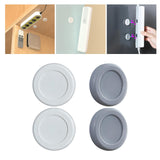 Maxbell Punch Free Router Fixer Circular Magnetic Receptacle Storage Wall Mounted white
