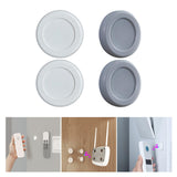Maxbell Punch Free Router Fixer Circular Magnetic Receptacle Storage Wall Mounted white