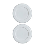 Maxbell Punch Free Router Fixer Circular Magnetic Receptacle Storage Wall Mounted white