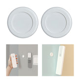 Maxbell Punch Free Router Fixer Circular Magnetic Receptacle Storage Wall Mounted white