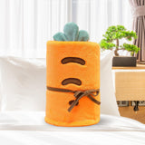 Maxbell Air Conditioning Blanket Comfortable for Bed Sofa Living Room Orange