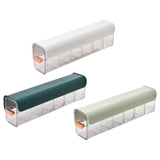 Maxbell Plastic Ties Underwear Sock Organizer Box, Wall Mounted Clear Accessories White