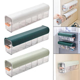 Maxbell Plastic Ties Underwear Sock Organizer Box, Wall Mounted Clear Accessories White