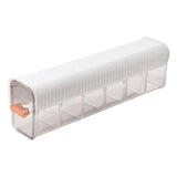 Maxbell Plastic Ties Underwear Sock Organizer Box, Wall Mounted Clear Accessories White