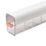Maxbell Plastic Ties Underwear Sock Organizer Box, Wall Mounted Clear Accessories White