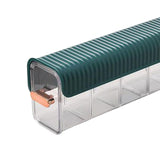 Maxbell Plastic Ties Underwear Sock Organizer Box, Wall Mounted Clear Accessories Dark Green