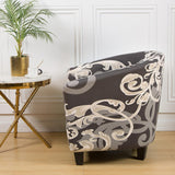Maxbell Armchair Slipcover Chair Slipcover Chair Cover for Banquet Restaurant Decor Gray and Brown