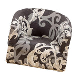 Maxbell Armchair Slipcover Chair Slipcover Chair Cover for Banquet Restaurant Decor Gray and Brown
