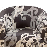Maxbell Armchair Slipcover Chair Slipcover Chair Cover for Banquet Restaurant Decor Gray and Brown