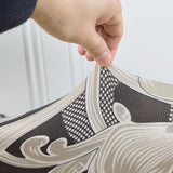 Maxbell Armchair Slipcover Chair Slipcover Chair Cover for Banquet Restaurant Decor Gray and Brown