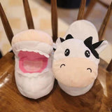 Maxbell Winter Warm Slippers Open Mouth Slip On House Shoes Couples Adults L