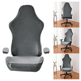 Maxbell Office Chair Slipcover with Arm Rest Covers for Armchair Swivel Chair, Dark Gray