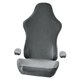 Maxbell Office Chair Slipcover with Arm Rest Covers for Armchair Swivel Chair, Dark Gray