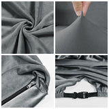 Maxbell Office Chair Slipcover with Arm Rest Covers for Armchair Swivel Chair, Dark Gray