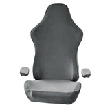 Maxbell Office Chair Slipcover with Arm Rest Covers for Armchair Swivel Chair, Dark Gray
