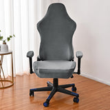 Maxbell Office Chair Slipcover with Arm Rest Covers for Armchair Swivel Chair, Dark Gray