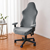 Maxbell Office Chair Slipcover with Arm Rest Covers for Armchair Swivel Chair, Dark Gray