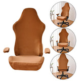Maxbell Office Chair Slipcover with Arm Rest Covers for Armchair Swivel Chair, Yellow