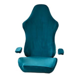 Maxbell Office Chair Slipcover with Arm Rest Covers for Armchair Swivel Chair, Blue