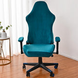 Maxbell Office Chair Slipcover with Arm Rest Covers for Armchair Swivel Chair, Blue