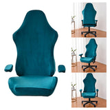 Maxbell Office Chair Slipcover with Arm Rest Covers for Armchair Swivel Chair, Blue