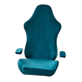 Maxbell Office Chair Slipcover with Arm Rest Covers for Armchair Swivel Chair, Blue