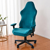 Maxbell Office Chair Slipcover with Arm Rest Covers for Armchair Swivel Chair, Blue