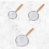 Maxbell Kitchen Stainless Steel Fine Mesh Strainers Professional Cooking Tool Sturdy S