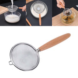 Maxbell Kitchen Stainless Steel Fine Mesh Strainers Professional Cooking Tool Sturdy M