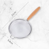 Maxbell Kitchen Stainless Steel Fine Mesh Strainers Professional Cooking Tool Sturdy L