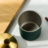 Maxbell Large Ashtray Stainless Steel Easy Clean for Smokers Bar House Decorations Green