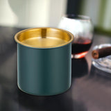 Maxbell Large Ashtray Stainless Steel Easy Clean for Smokers Bar House Decorations Green