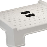Maxbell Under Desk Foot Rest with Massage Roller Non Skid Footrest for Gaming Study White