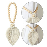 Maxbell Macrame Curtain Tiebacks Home Decor Handmade Holdbacks Beaded Farmhouse