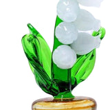 Maxbell Lily of The Valley Desktop Decoration Oranment Glass Creative for Office