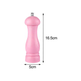 Maxbell Manual Pepper or Salt Grinder Ceramic Grinding Core Refillable Adjustable Pink