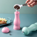 Maxbell Manual Pepper or Salt Grinder Ceramic Grinding Core Refillable Adjustable Pink