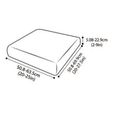 Maxbell Replacement Couch Cushion Cover Washable One Seat for Living Room Chaise Orange