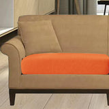 Maxbell Replacement Couch Cushion Cover Washable One Seat for Living Room Chaise Orange