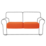 Maxbell Replacement Couch Cushion Cover Washable One Seat for Living Room Chaise Orange