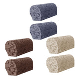 Maxbell High Stretch Sofa Armrest Cover Jacquard Sofa Armchair Slipcovers Grey