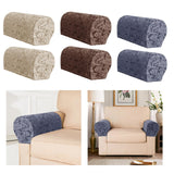 Maxbell High Stretch Sofa Armrest Cover Jacquard Sofa Armchair Slipcovers Grey